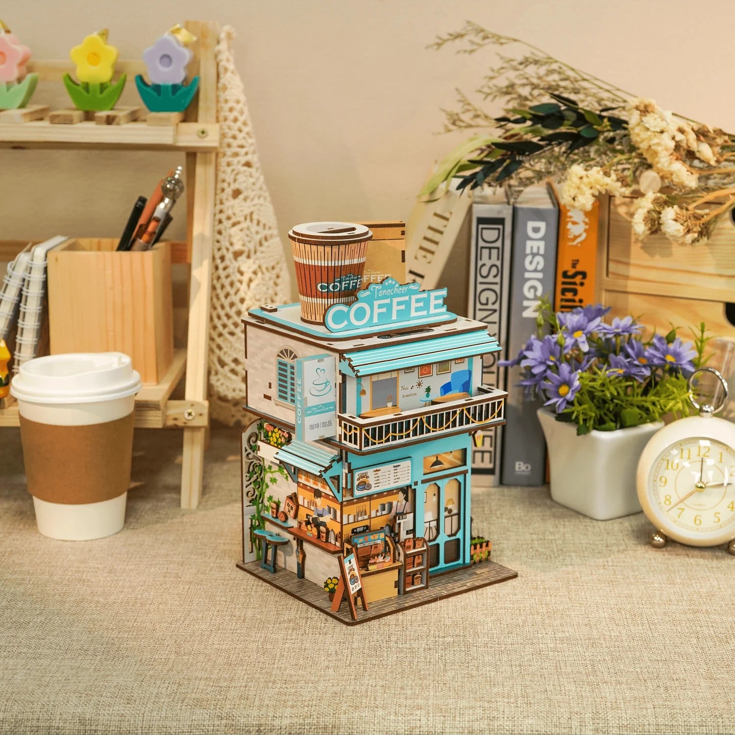CAPE COFFEE SHOP - DIY Desktop Storage - 159pcs