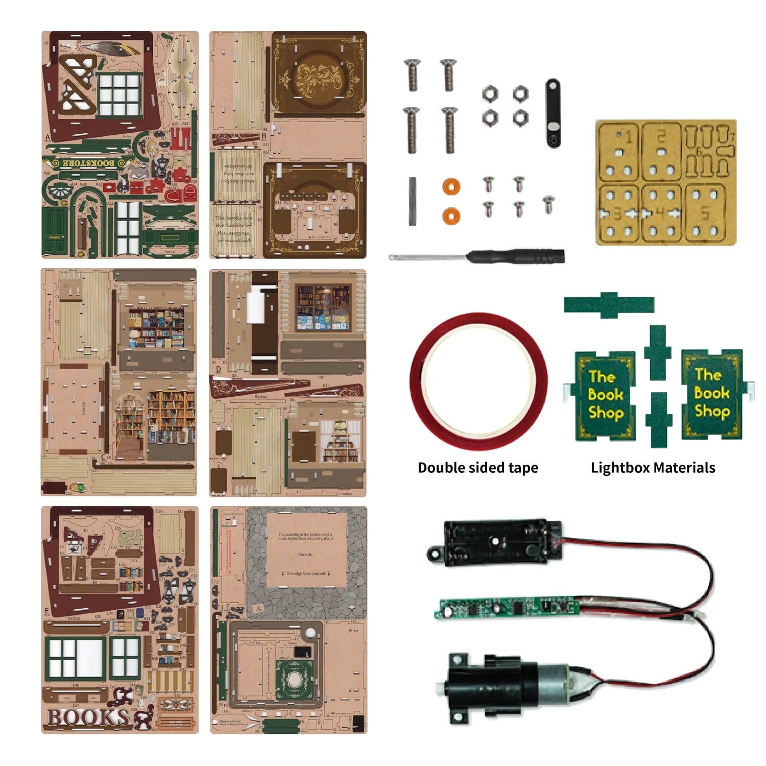TIME BOOKSTORE - DIY Desktop Storage - 157pcs