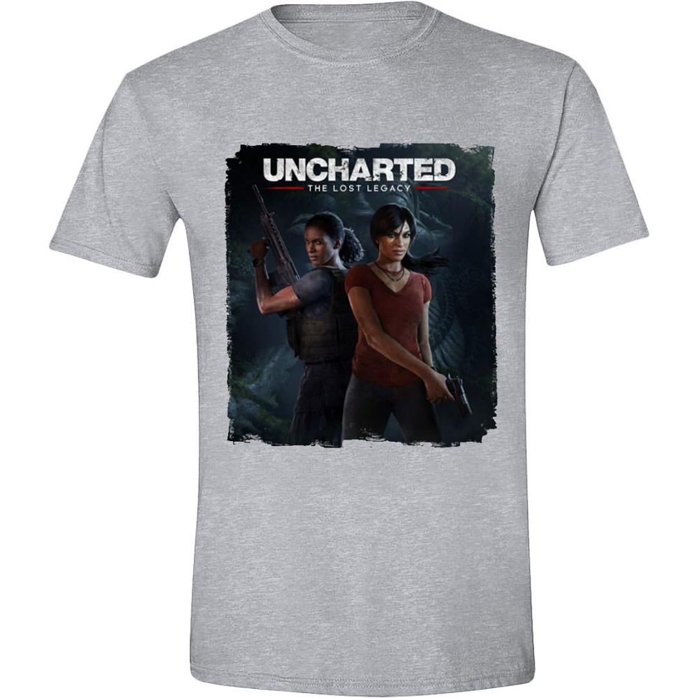 UNCHARTED - T-Shirt The Lost Legacy Cover - Grey (XXL)