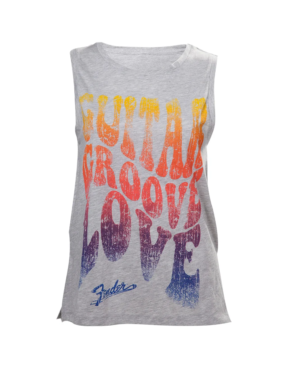 FENDER - T-Shirt Guitar Groove Love - Women's Top (XXL)