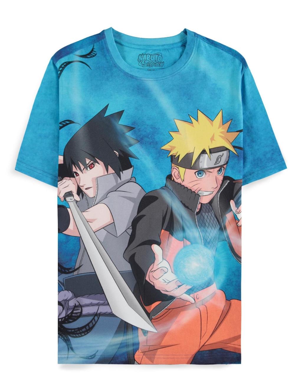 NARUTO SHIPPUDEN - Naruto & Sasuke - Men's T-shirt (L)