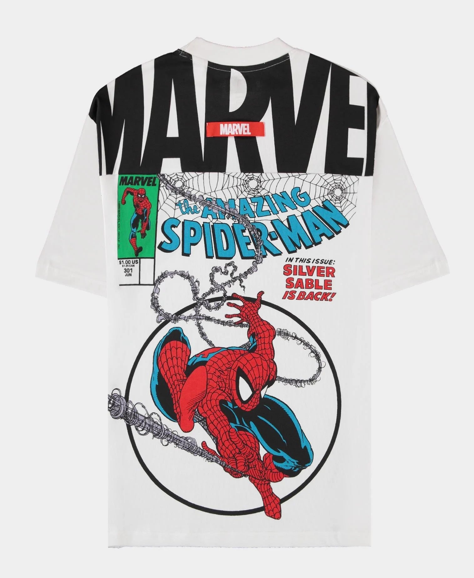 SPIDER-MAN - Split Comic - Men's T-shirt Loose Fit (XXL)