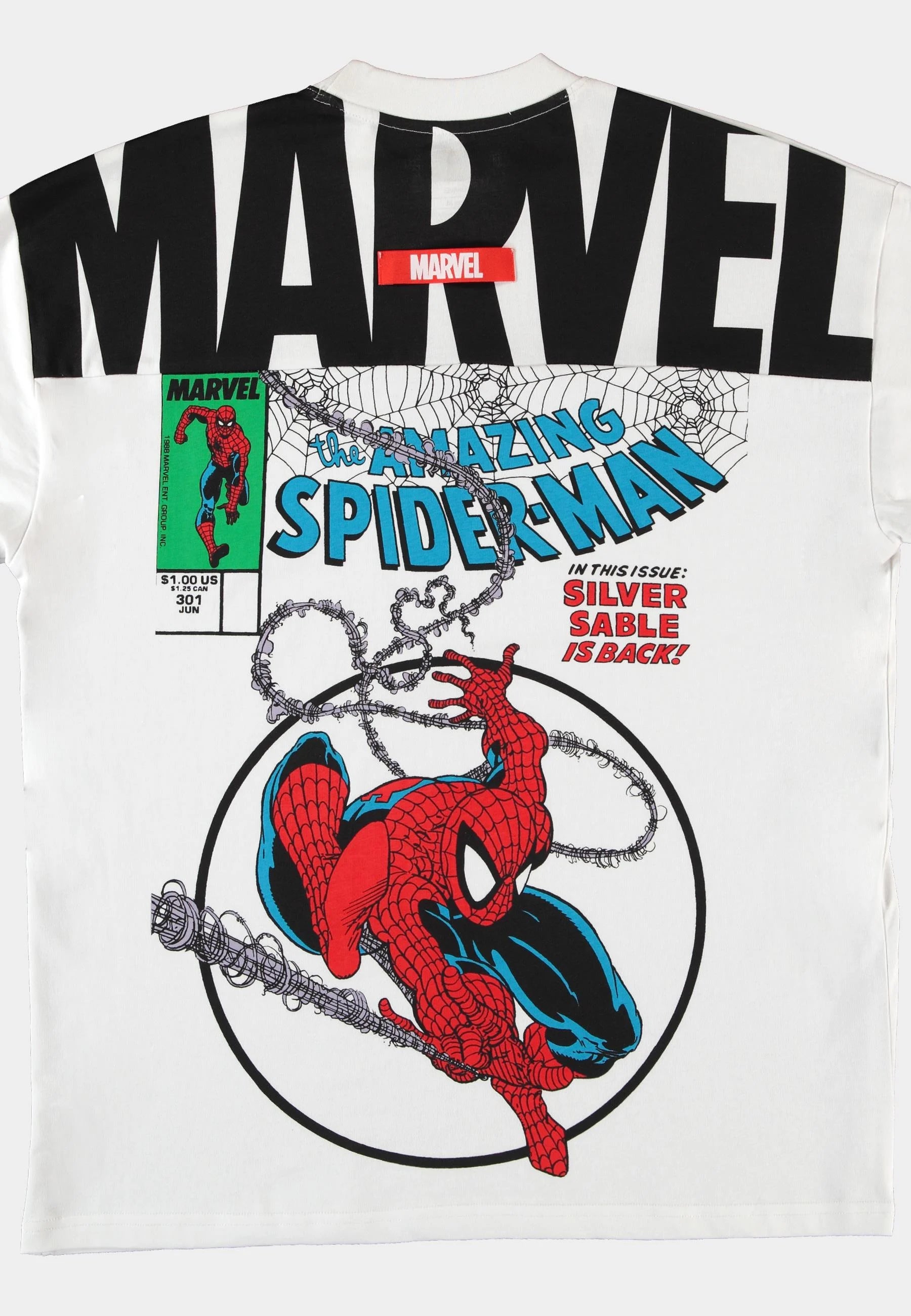 SPIDER-MAN - Split Comic - Men's T-shirt Loose Fit (S)