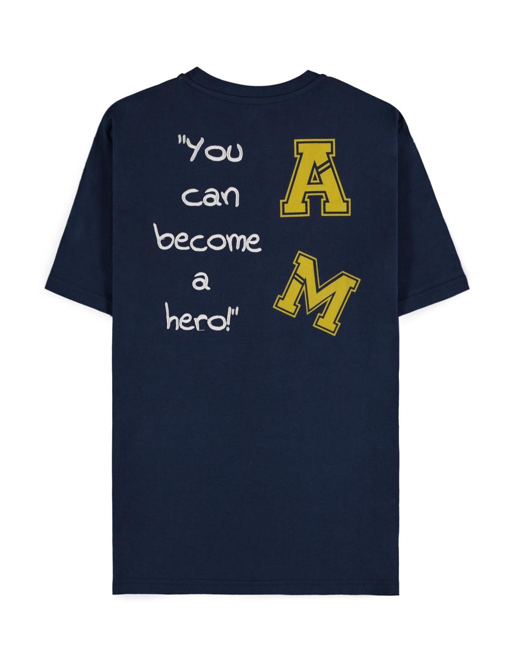 MY HERO ACADEMIA - Navy All Might Quote - Men's T-shirt (XS)