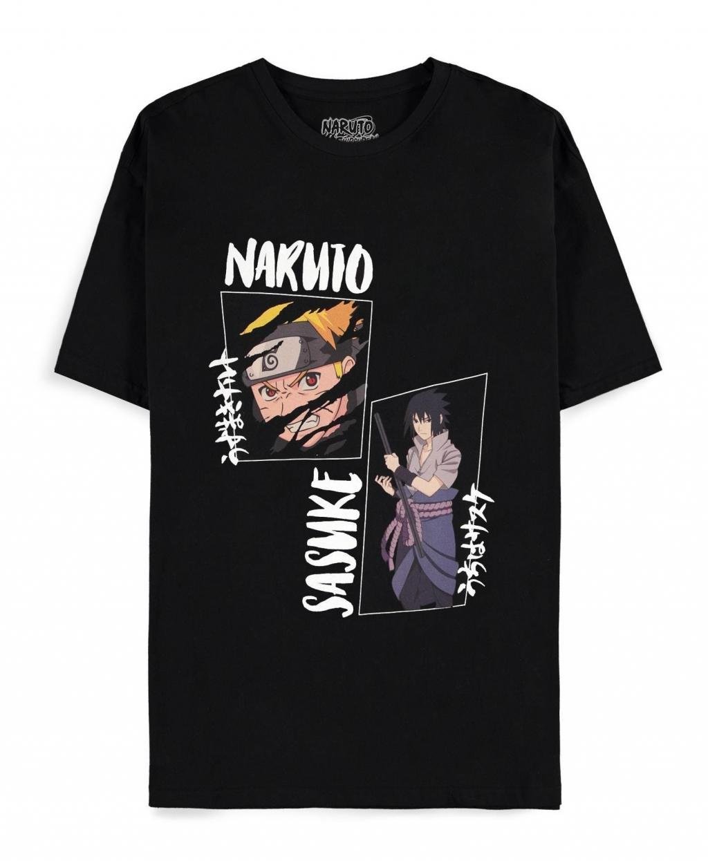 NARUTO SHIPPUDEN - Naruto & Sasuke - Men's T-Shirt (L)