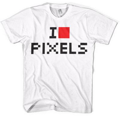 GEEK - T-Shirt I Love Pixels (S)