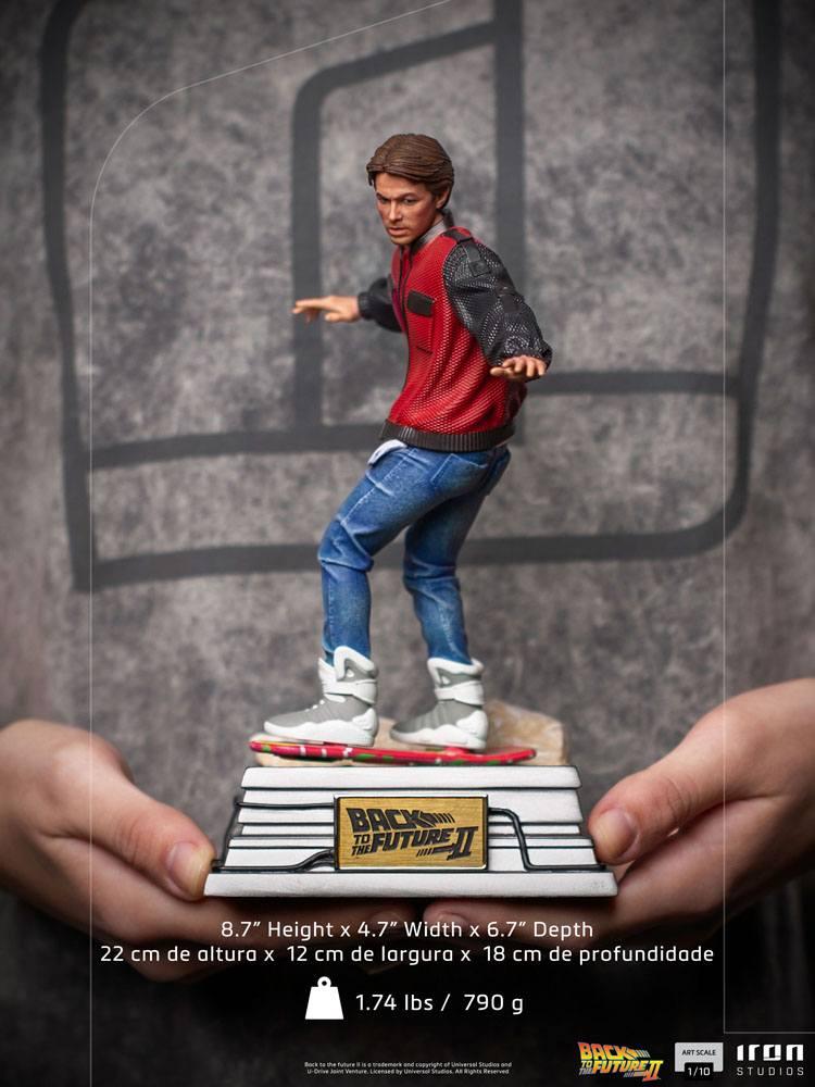 BACK TO THE FUTURE - Marty on Hoverboard - Statuette ArtScale 22cm