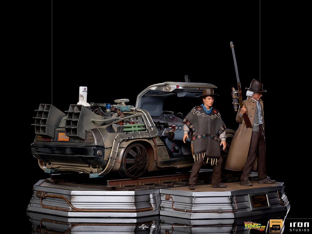 BACK TO THE FUTURE 3 - Delorean Full Set - ArtScale 1/10 - 32cm