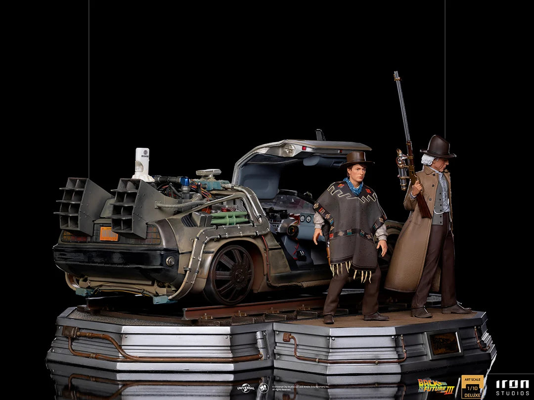 BACK TO THE FUTURE 3 - Delorean Full Set - ArtScale 1/10 - 32cm