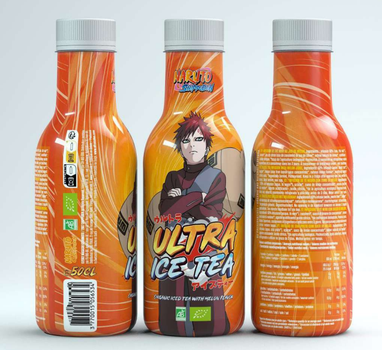 NARUTO SHIPPUDEN - Ultra Ice Tea - Gaara - Bottle 50 Cl