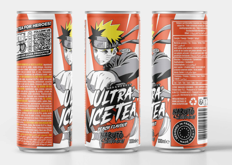 NARUTO SHIPPUDEN - Ice Tea - Naruto - Can 33 Cl