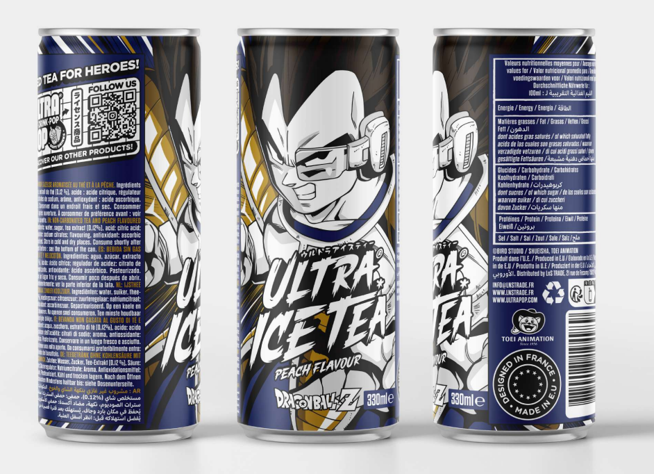 DRAGON BALL Z - Ice Tea - Vegeta - Can 33 Cl