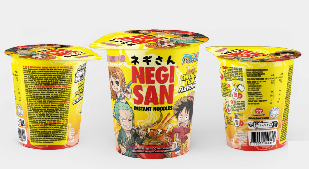 ONE PIECE - Cup Noddles - Luffy/Zoro/Nami - Thai Chicken