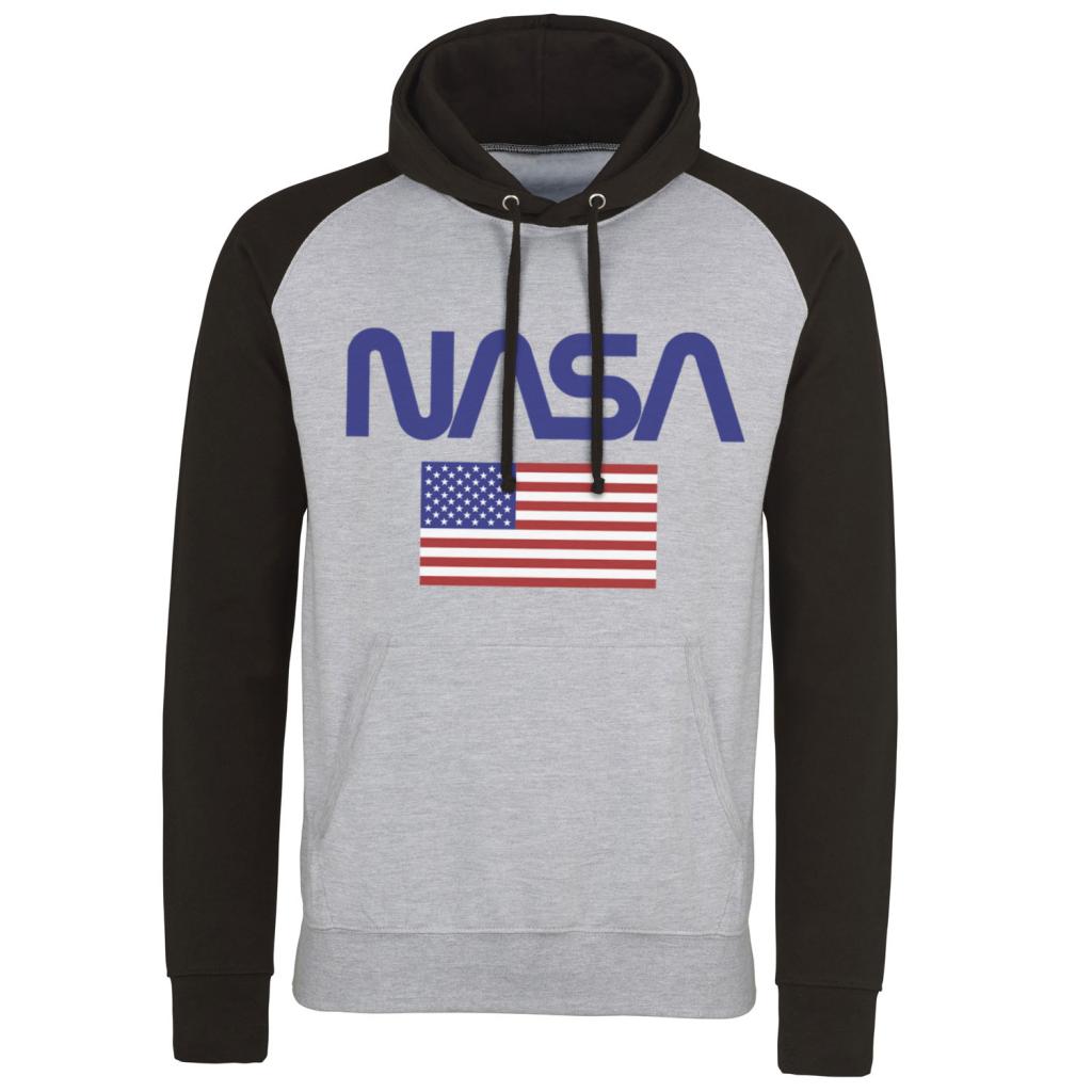 NASA - Baseball Sweat Hoodie - Old Glory - (L)