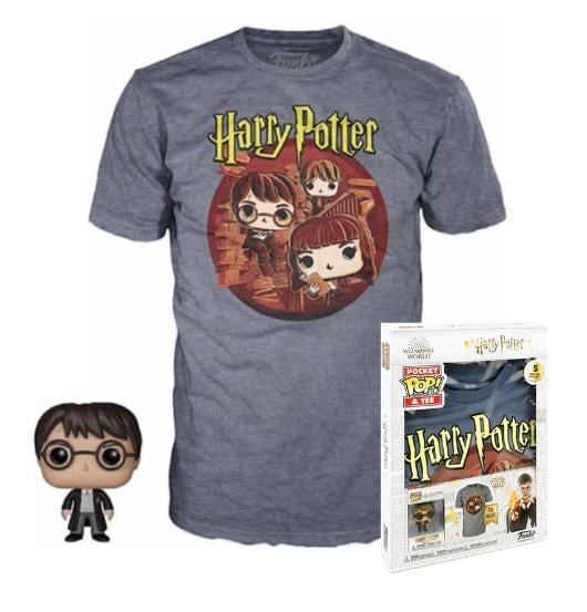 HARRY POTTER - Pocket POP - Harry Potter Trio + Tee (M)