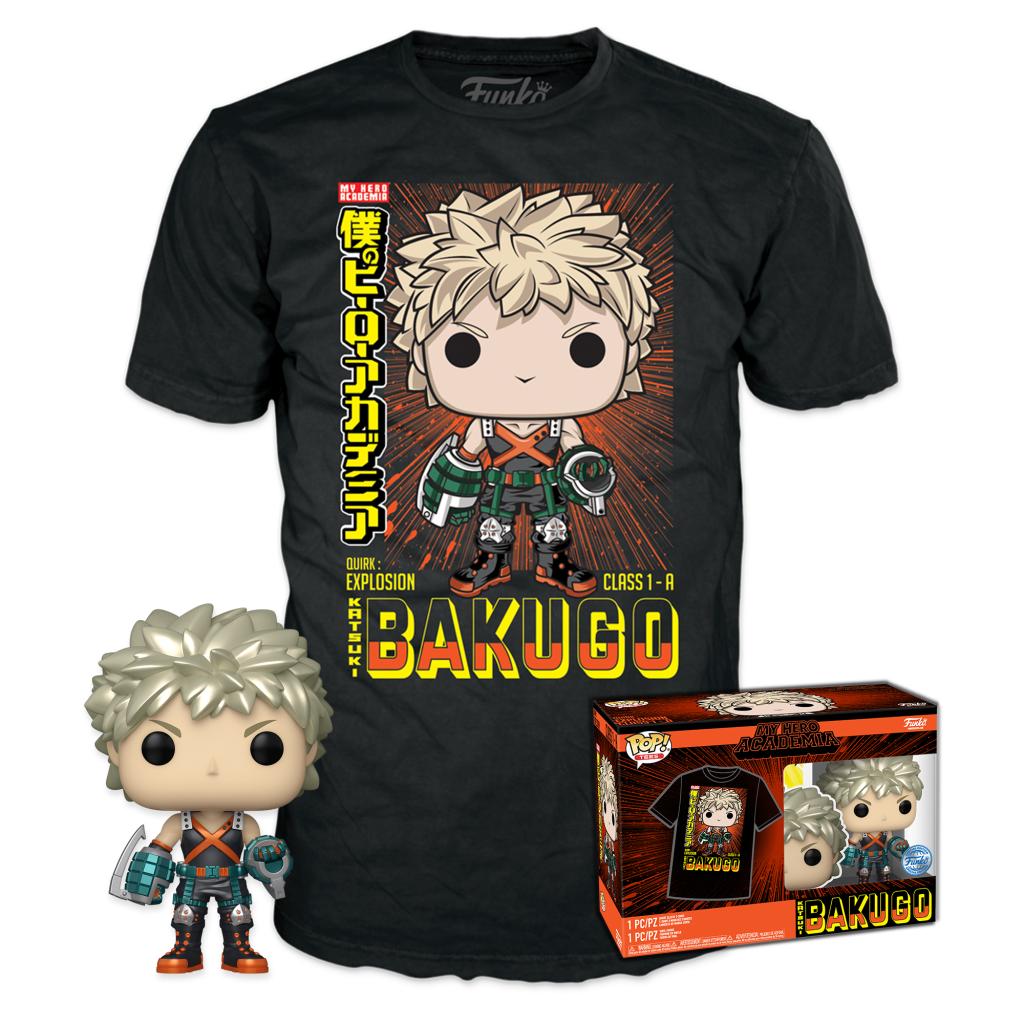 MY HERO ACADEMIA - Booble Head POP N° 249 - Bakugo (MT) + Tee (M)