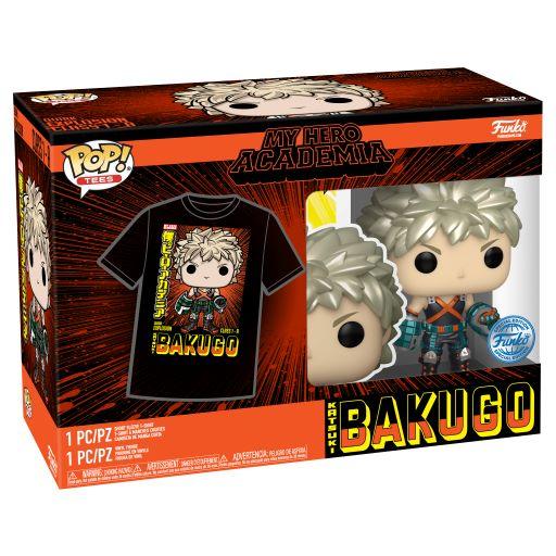 MY HERO ACADEMIA - Booble Head POP N° 249 - Bakugo (MT) + Tee (XL)