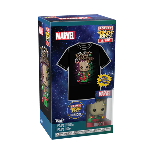 GUARDIANS OF THE GALAXY -Pocket POP - Holiday Groot + Tee (9-10 years)