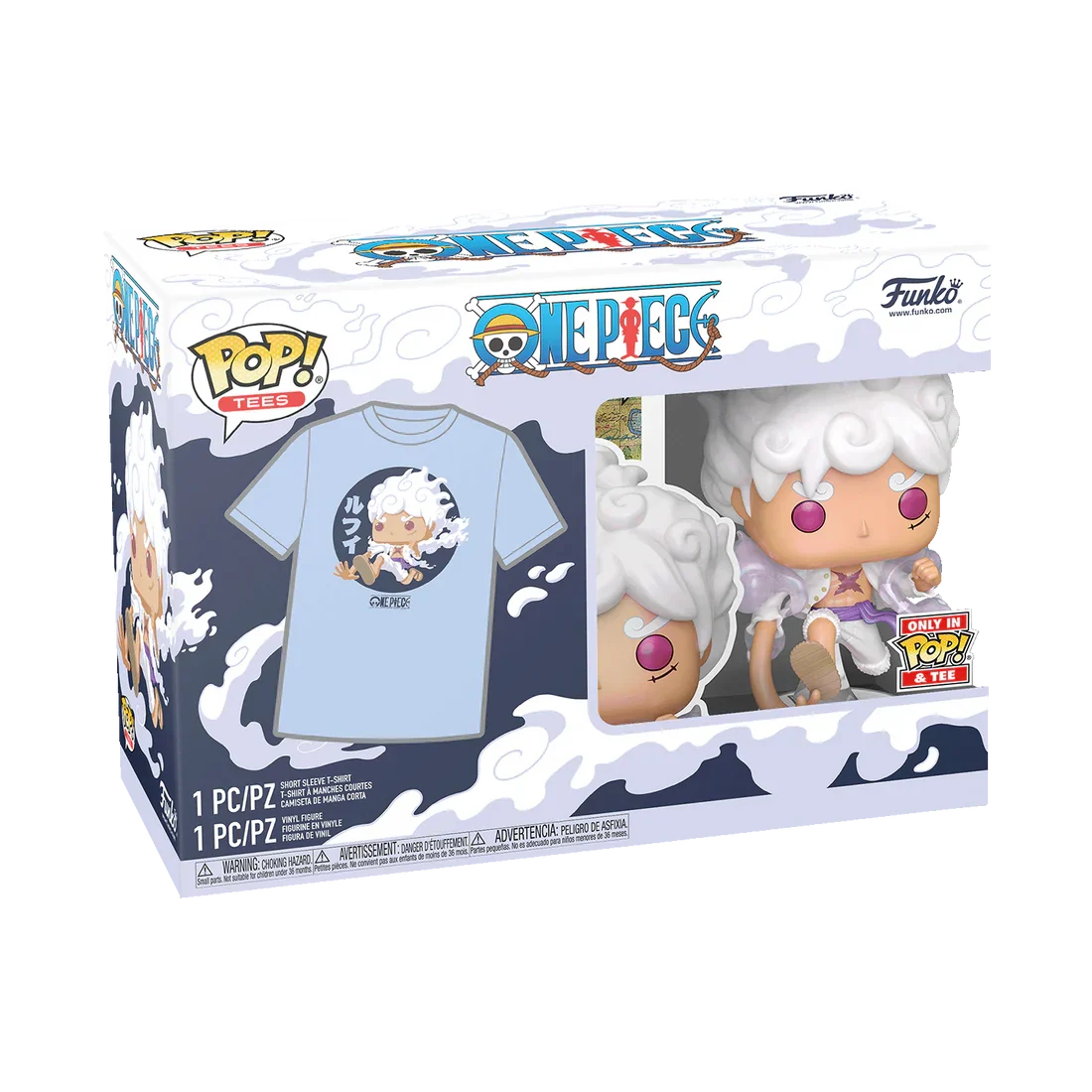 ONE PIECE - POP N° 1607 - Luffy Gear Five + Tee (M)
