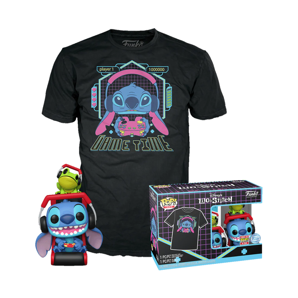 LILO STITCH - POP N° XXX - Gmr Stitch with frog + Tee (S)