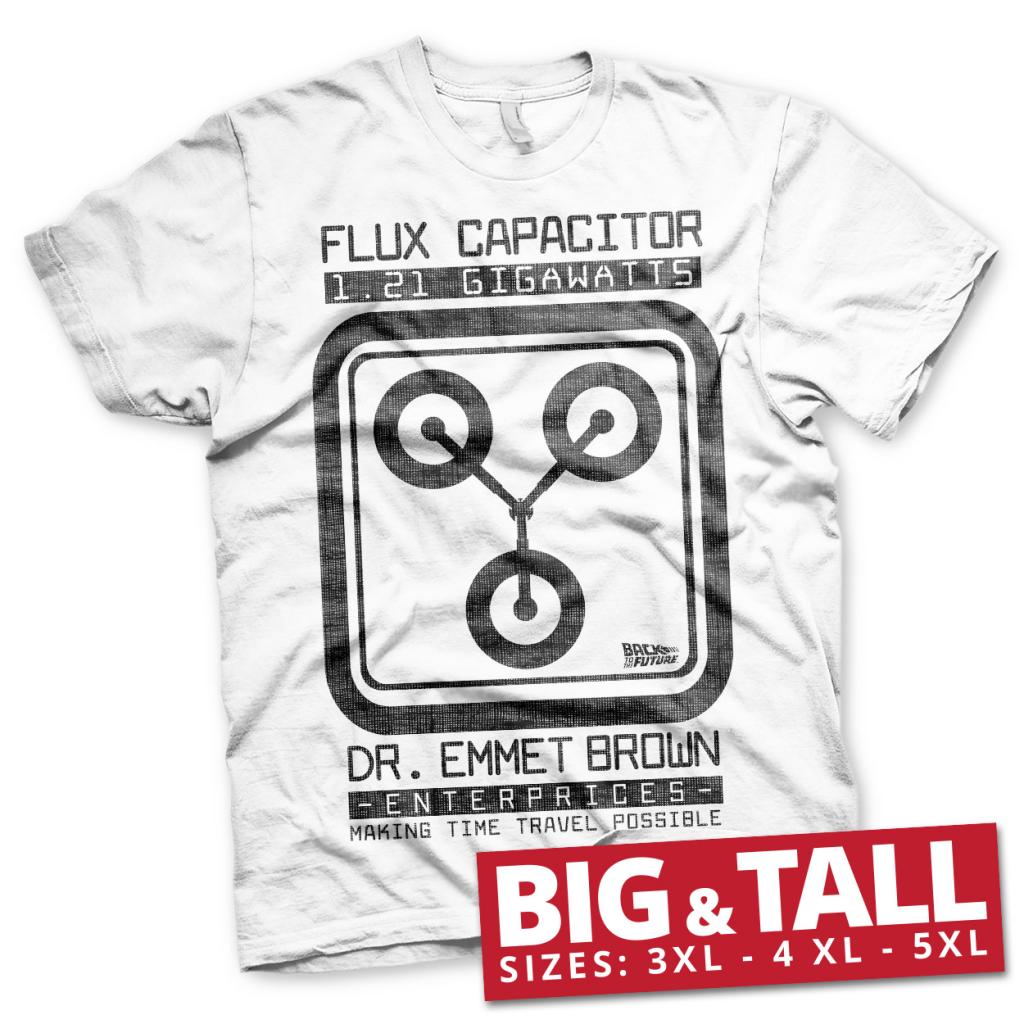 BACK TO THE FUTURE - T-Shirt Big & Tall - Flux Capacitor (4XL)