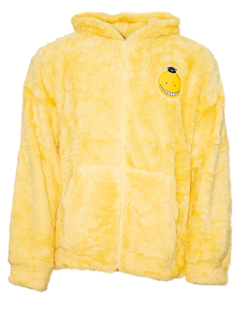 ASSASSINATION CLASSROOM - Logo - Men's Fluffy Zipper Hoodie (L/XL)