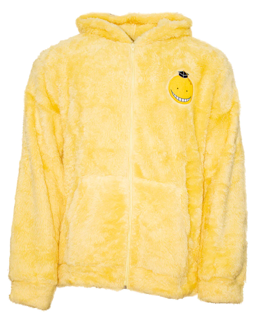 ASSASSINATION CLASSROOM - Logo - Men's Fluffy Zipper Hoodie (S/M)