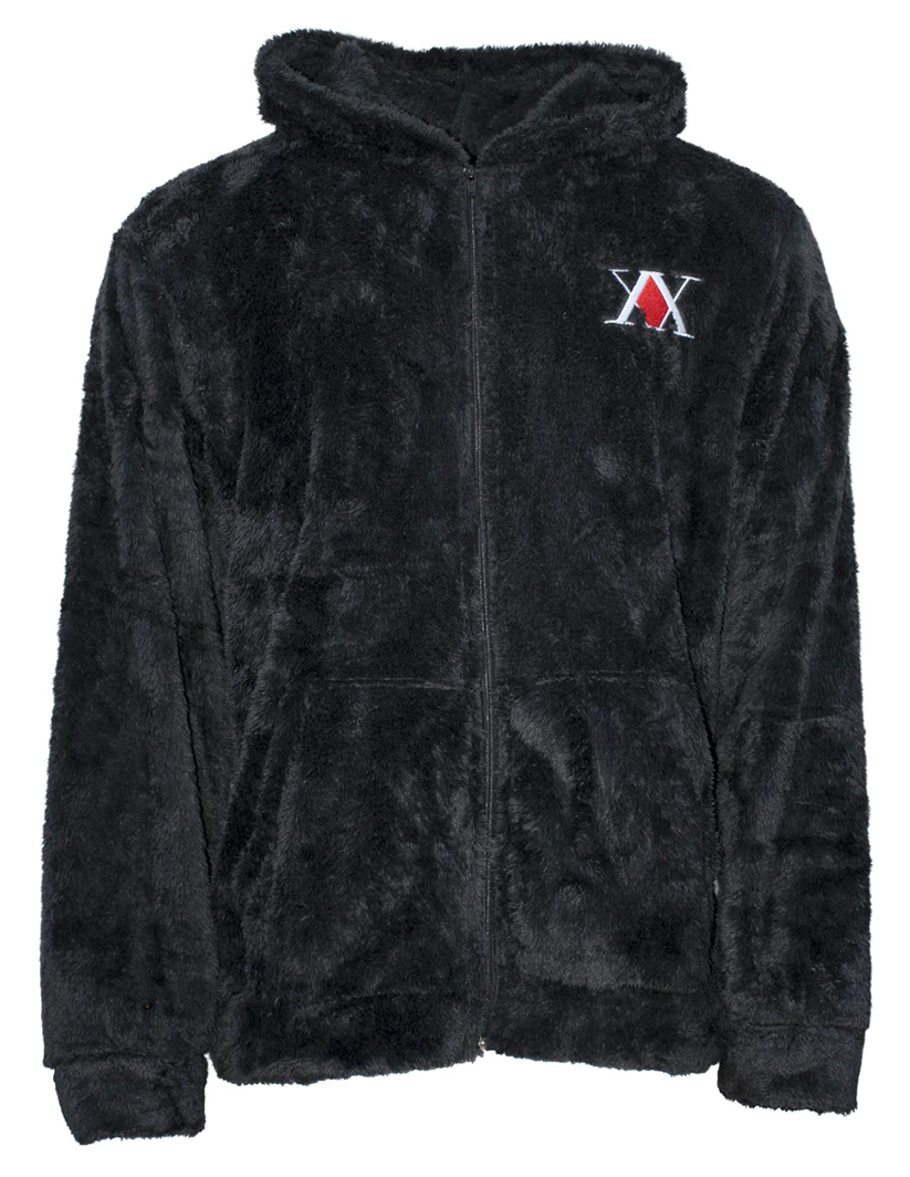 HUNTER X HUNTER - Logo - Men's Fluffy Zipper Hoodie (S/M)