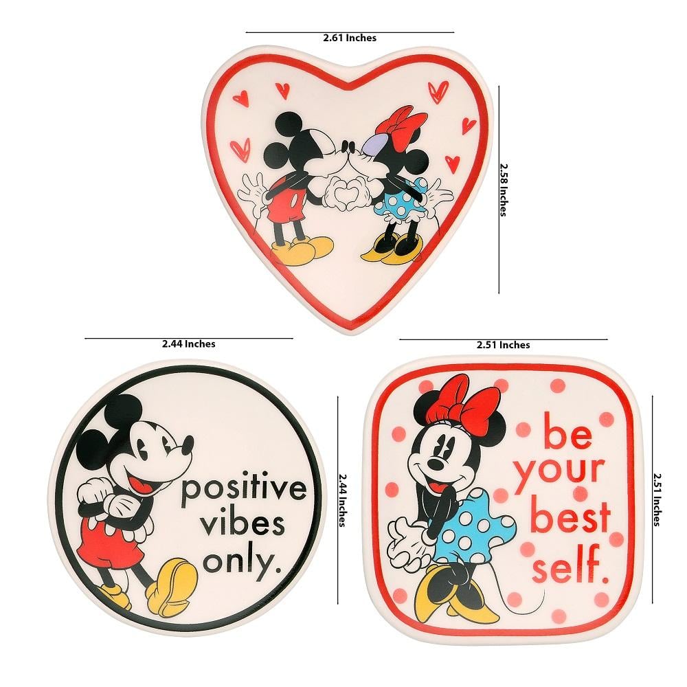 MINNIE & MICKEY - 3 Mini Trinket Tray Set - 20,6x7,2x2,3 cm