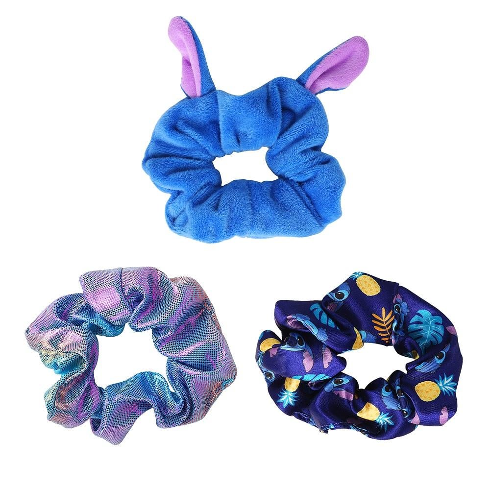 STITCH - Hair Accessories Shiny "Scrunchies" - 3 Pc