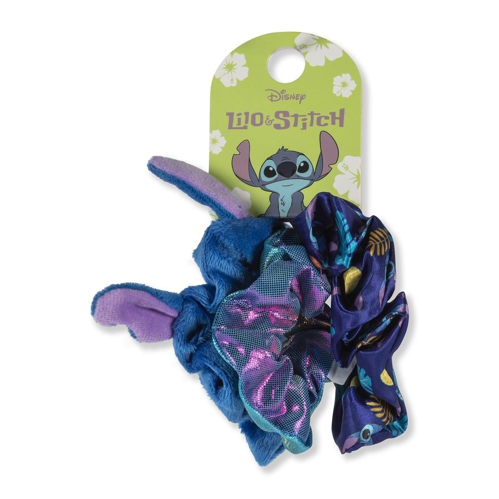 STITCH - Hair Accessories Shiny "Scrunchies" - 3 Pc