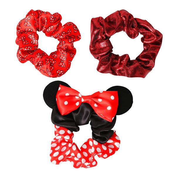 MINNIE - Hair Accessories Shiny "Scrunchies" - 3 Pc