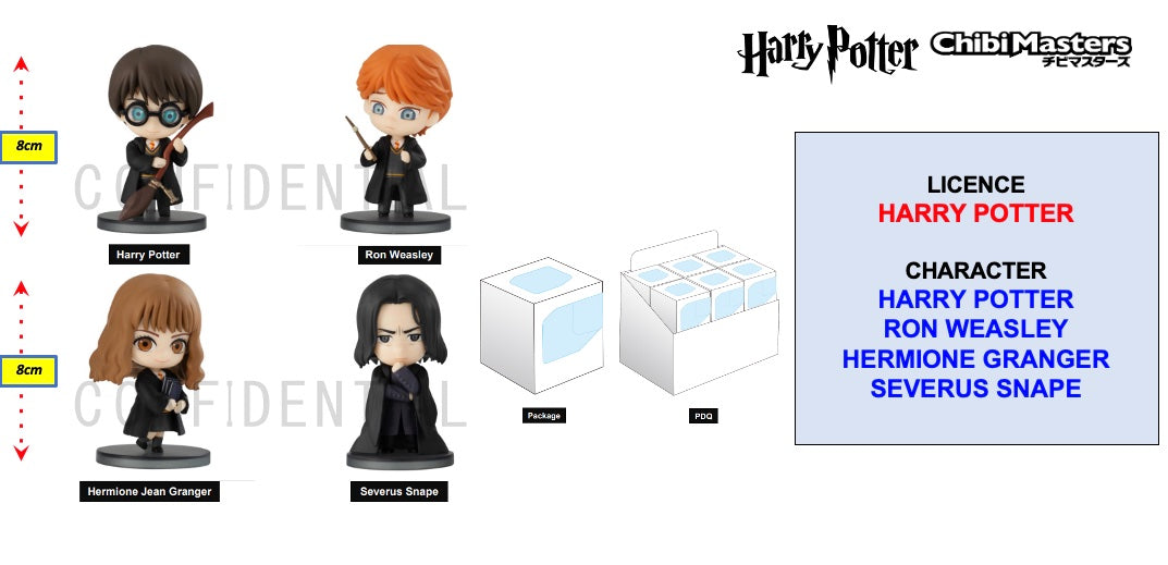 HARRY POTTER - ChibiMasters Figur 8cm - Box 12 Stk