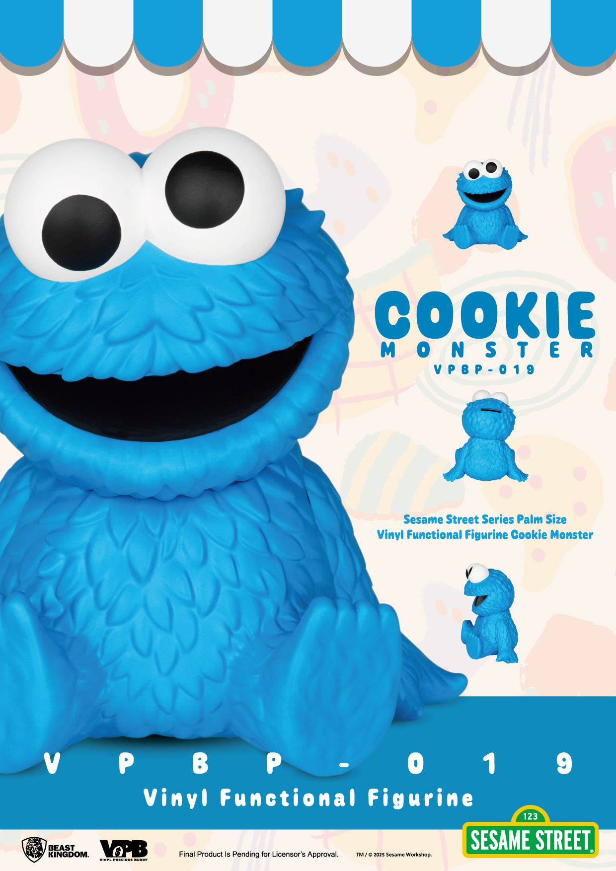 SESAME STREET - Cookie Monster - Palm Size Bank 11.8cm