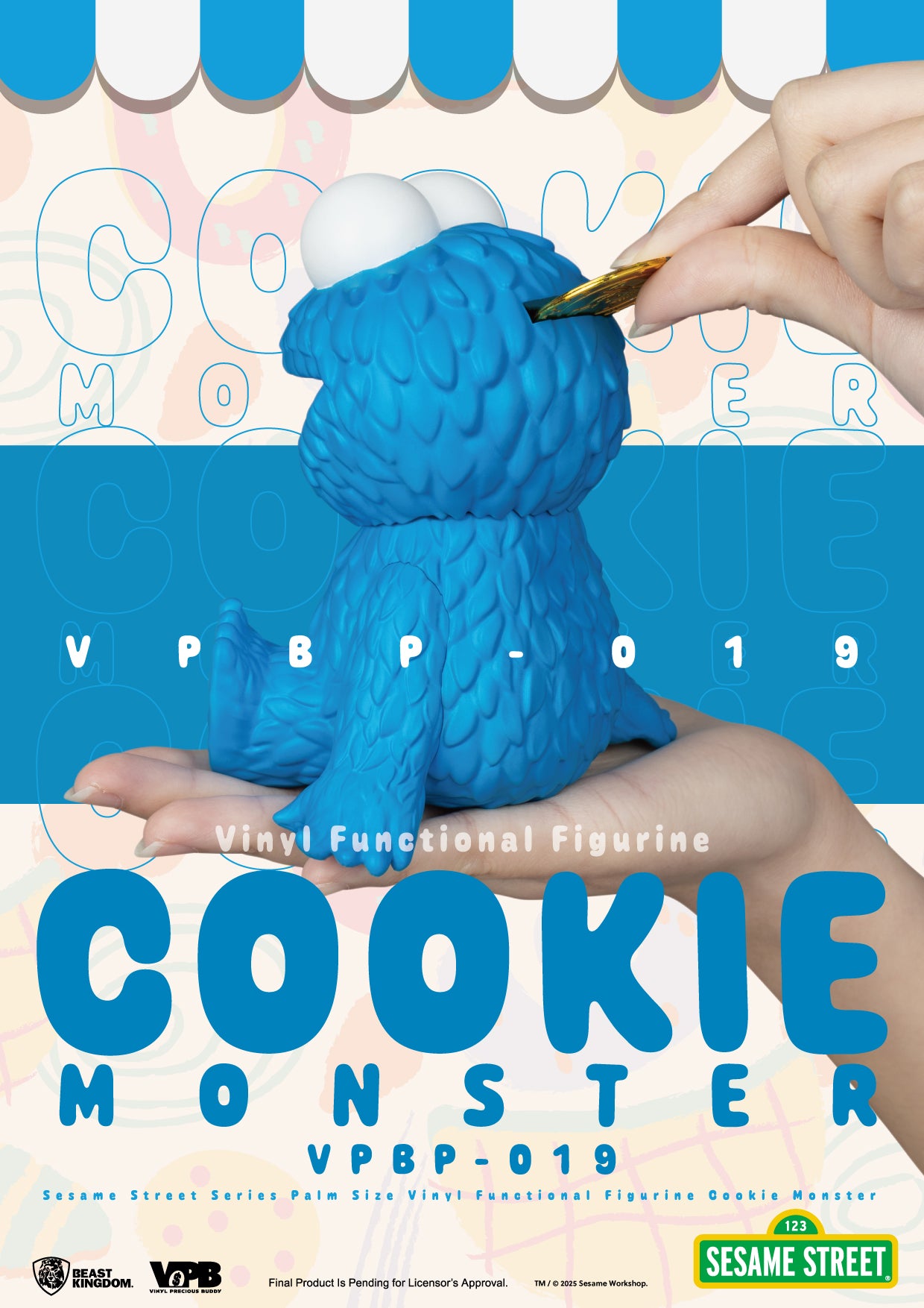 SESAME STREET - Cookie Monster - Palm Size Bank 11.8cm