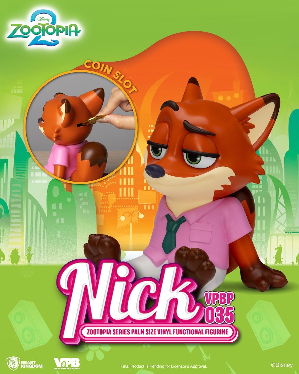 ZOOTOPIA 2 - Nick - Bank Vinyl Figure 15cm