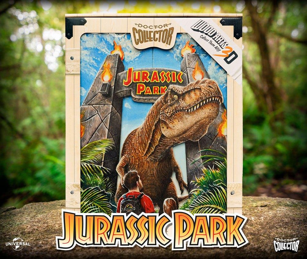 JURASSIC PARK - Gates - 3D WoodArts Poster '30x40cm'