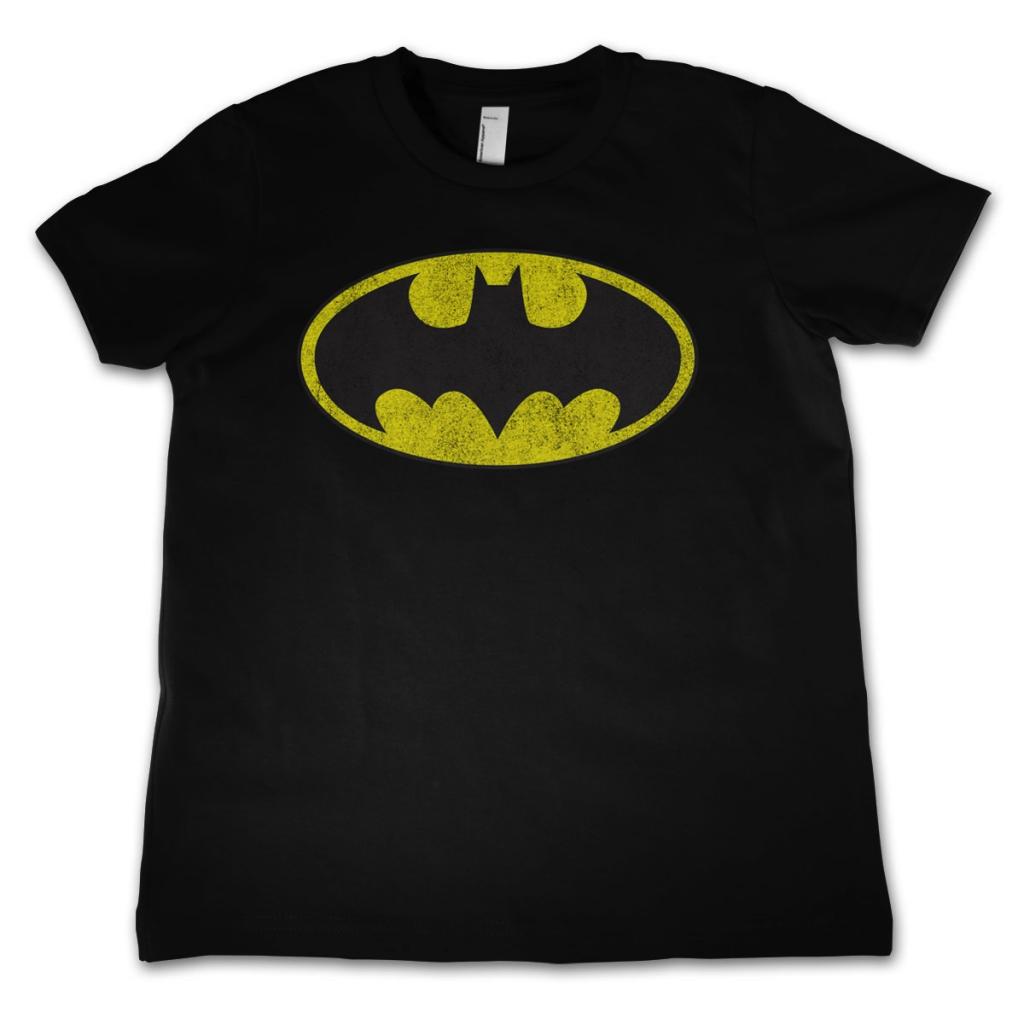 BATMAN - T-Shirt KIDS Distressed Logo (12 Years)