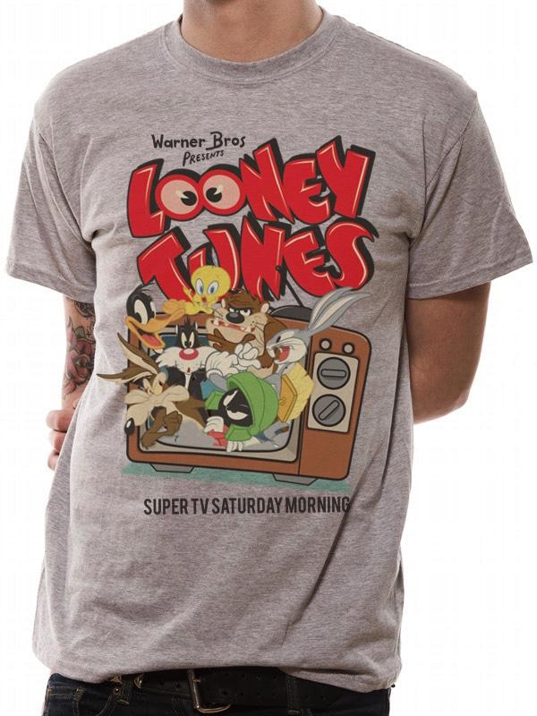 LOONEY TUNES - T-Shirt IN A TUBE- Retro TV (XL)