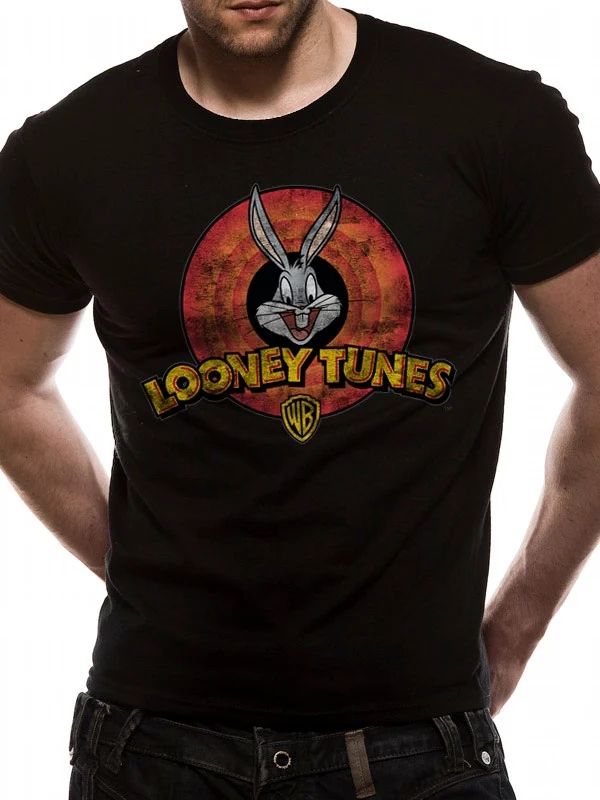 LOONEY TUNES - T-Shirt IN A TUBE- Destroy Logo (M)