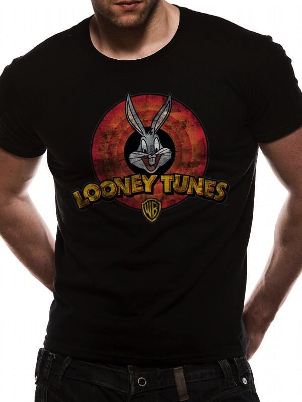 LOONEY TUNES - T-Shirt IN A TUBE- Destroy Logo (S)