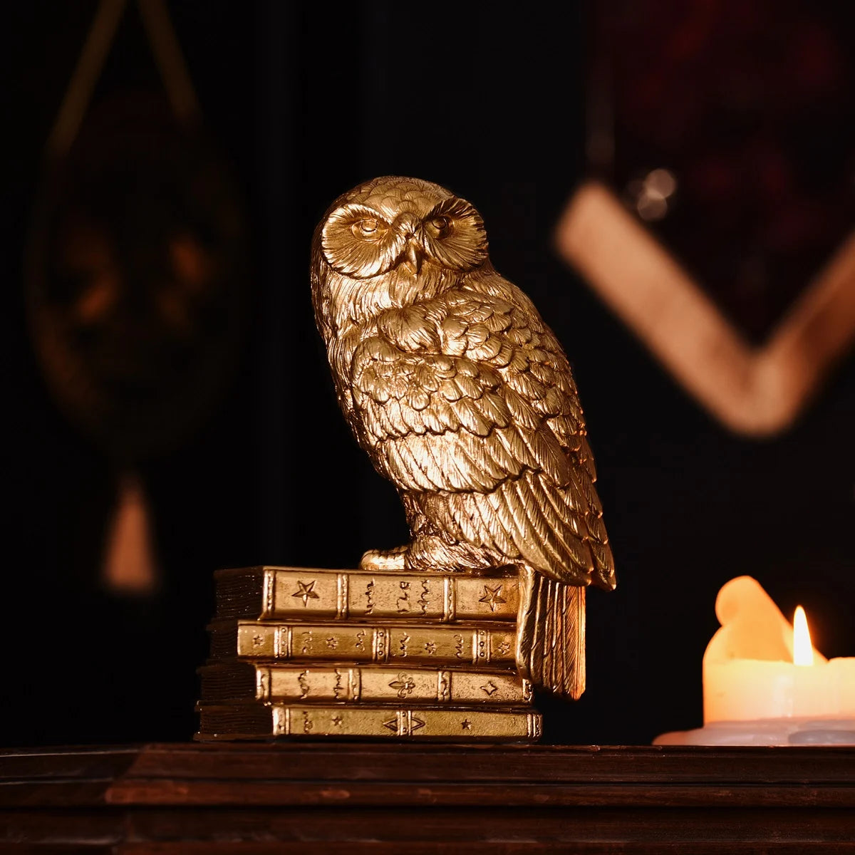 HARRY POTTER - Hedwige - Gold Figure 20cm