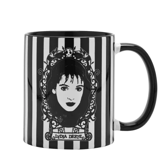 BEETLEJUICE - Black&White - Lydia - Inner Colored Mug - 10Oz