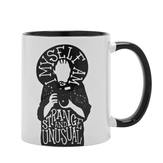 BEETLEJUICE - Black&White - Strange - Inner Colored Mug - 10Oz