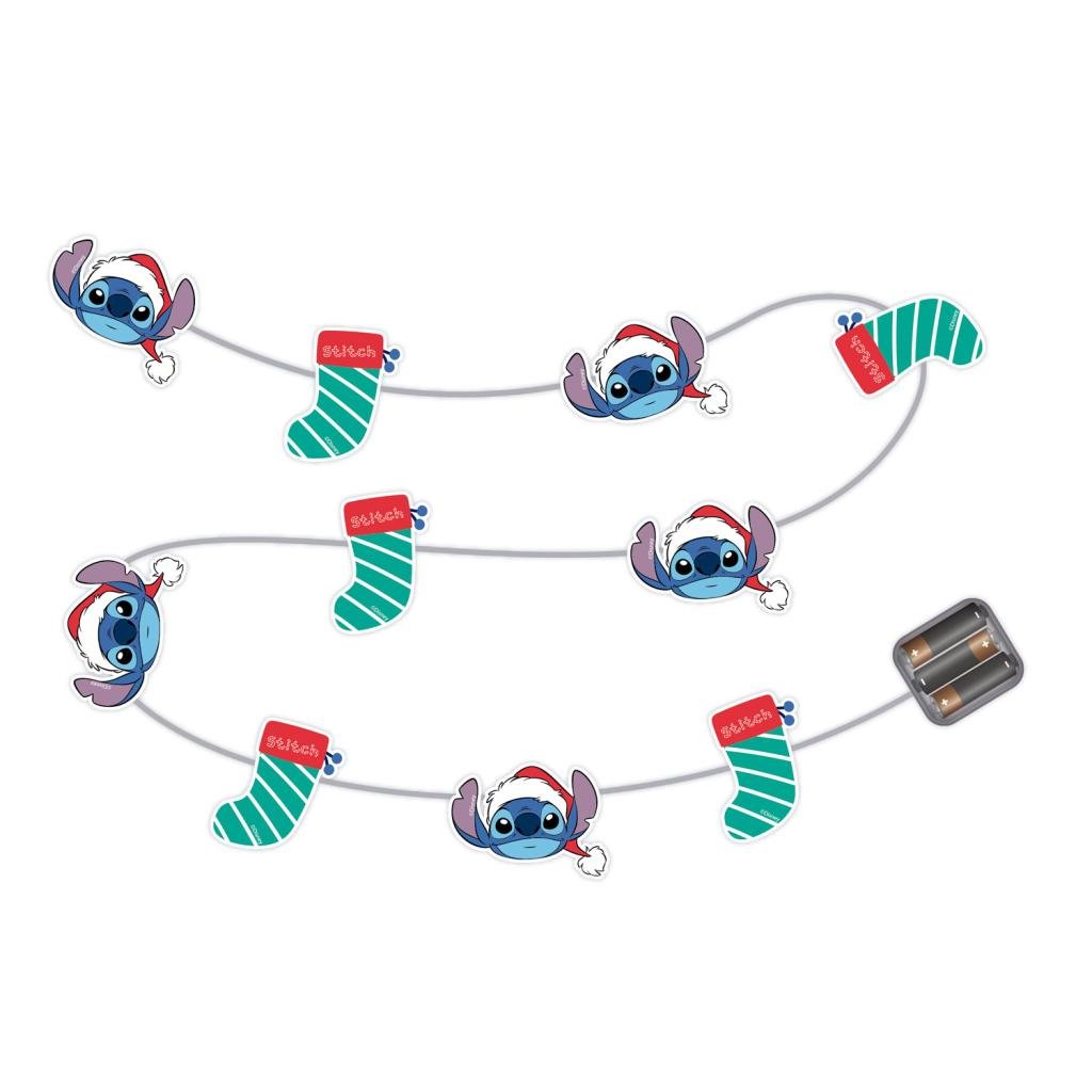 STITCH - Christmas Lighted Garland - 10 LED - 1,65m