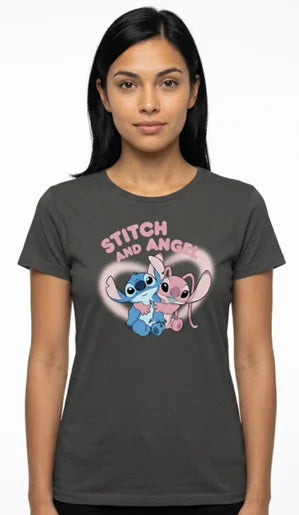LILO & STITCH - Stitch & Angel - T-Shirt Women (M)