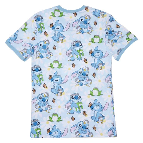 LILO AND STITCH - Springtime Stitch - T-Shirt Unisex Loungefly (L)