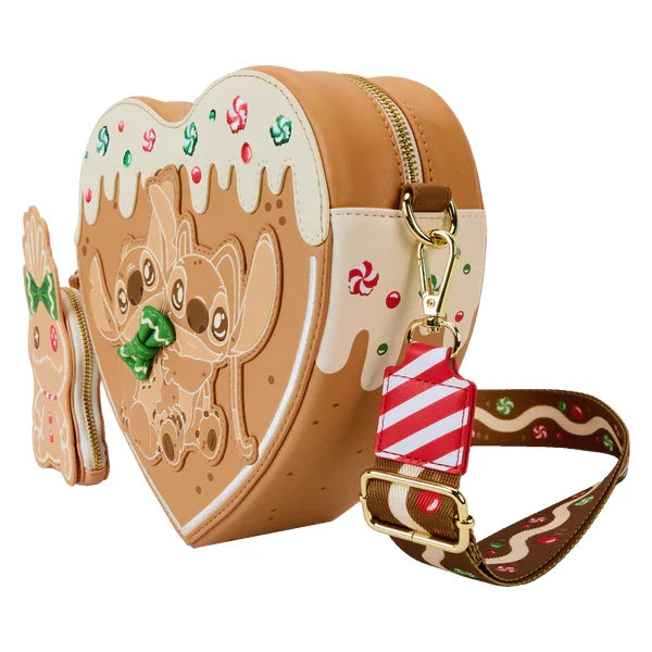 LILO & STITCH - Angel & Stitch Gingerbread - Crossbody Bag Loungefly