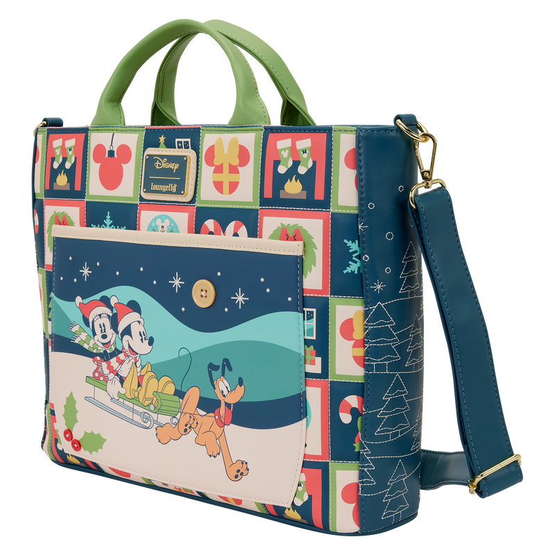 DISNEY - Mickey & Minnie "Holiday" - Tote Bag LoungeFly