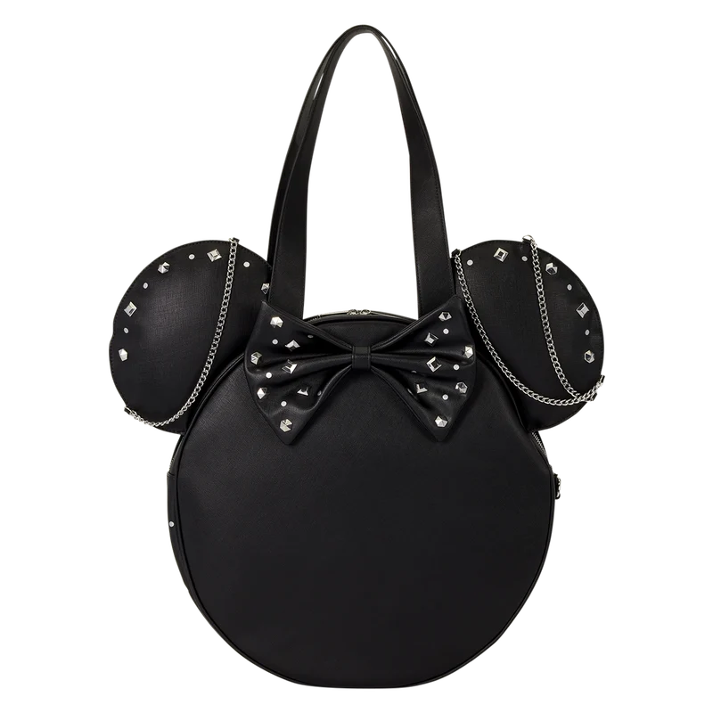 DISNEY - Minnie Mouse "Studs & Chains" - Tote Bag LoungeFly